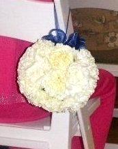 bridal pomander: flower ball