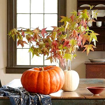 pumpking arrangement, photo credit: Better Homes and Gardens