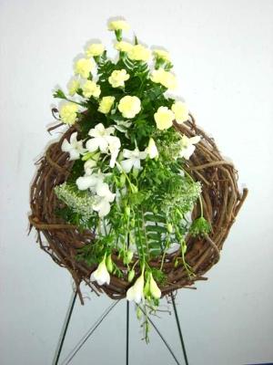 funeral easel mounted wreath funeral easel mounted wreath