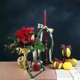 Candle flower arrangement Candle flower arrangement