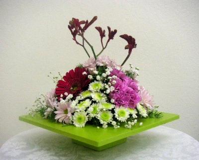 Unique Ikebana arrangement