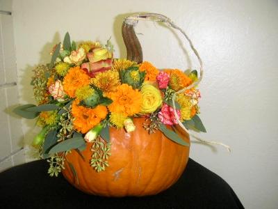 pumpkin arrangement