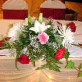 wedding head table arrangement