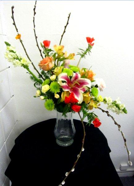 Arrangement blending European and Japanese style