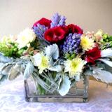 Cubic glass vase arrangement Cubic glass vase arrangement