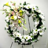 easel mounted wreath