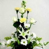 funeral table arrangement