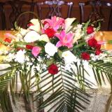 wedding head table arrangement