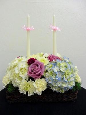 candle flral arranging candle flral arranging
