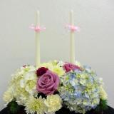 candle flral arranging