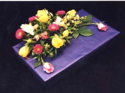 flower decorated gift box